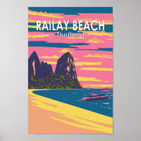 Railay Beach Thailand Reisen Vintag