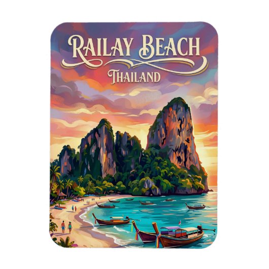 Railay Strand Thailand Magnet (Vertikal)