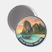 Railay Strand Thailand Magnet (Vorderseite/Rückseite)