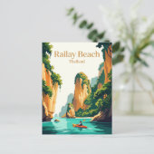 Railay Strand, Thailand Postkarte (Stehend Vorderseite)