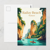 Railay Strand, Thailand Postkarte (Vorne/Hinten)