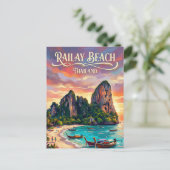 Railay Strand Thailand Postkarte (Stehend Vorderseite)