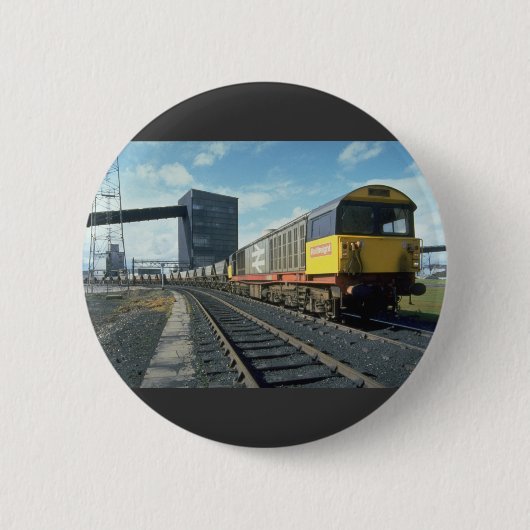 Railfreight Kohlenzug an der BRITISCHEN Button (Vorderseite)