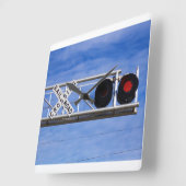 Railroad Crossing Cantilever Quadratische Wanduhr (Winkel)