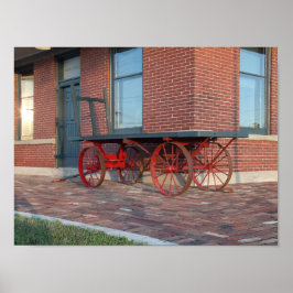 Railroad depot poster