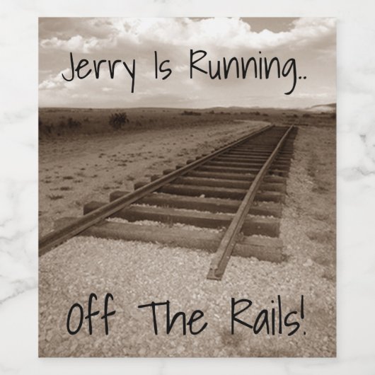 Rails Party für Ruhestandsbahnen feiert Weinetiket Weinetikett (Einzelnes Label)