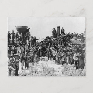 Rails - Promontory Point Utah 1869 Postkarte