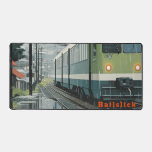 Railslick: Regen auf der Strecke Schreibtischunterlage