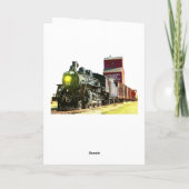 Railway Buff Birthday Card Karte (Rückseite)