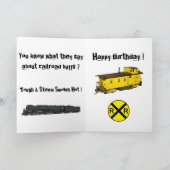Railway Buff Birthday Card Karte (Innenseite)