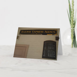 "Railway Express Agency & Train Bulletin" Gute Bes Karte