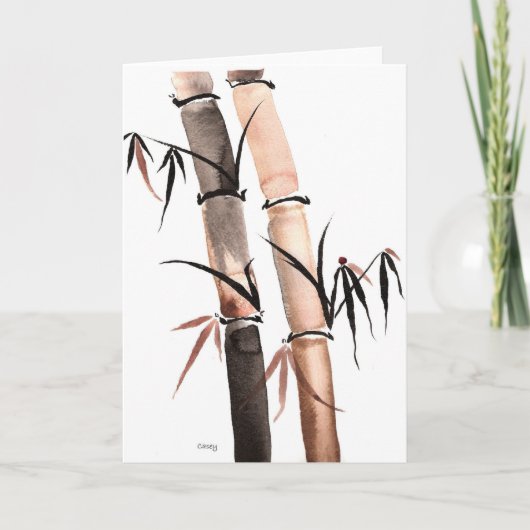 Rain Bamboo Card Karte (Vorderseite)