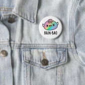Rain-bao Funny Rainbow Dimsum Bao Pun Button (Beispiel)