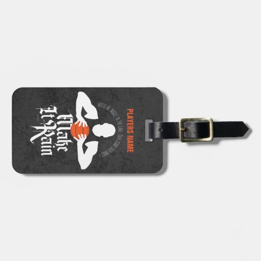 Rain (Basketball) Gepäckmarke Gepäckanhänger (Vorderseite horizontal)