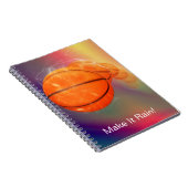Rain Basketball individuell einstellbar Notizblock (Rechte Seite)