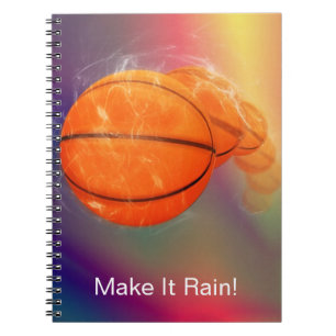 Rain Basketball individuell einstellbar Notizblock