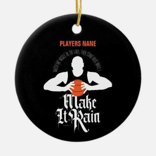 Rain (Basketball) Keramik Keramik Ornament (Vorne)