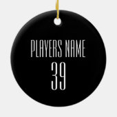 Rain (Basketball) Keramik Ornament (Hinten)