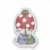 Rain Bunnies Sticker (Vorderseite)