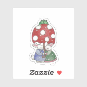 Rain Bunnies Sticker