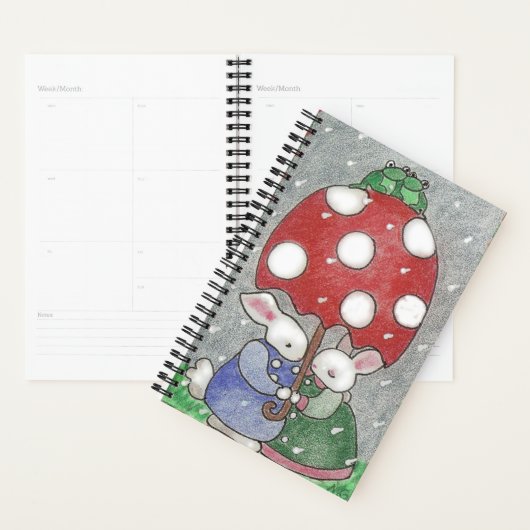Rain Bunny Day Planner Planer (Anzeige)