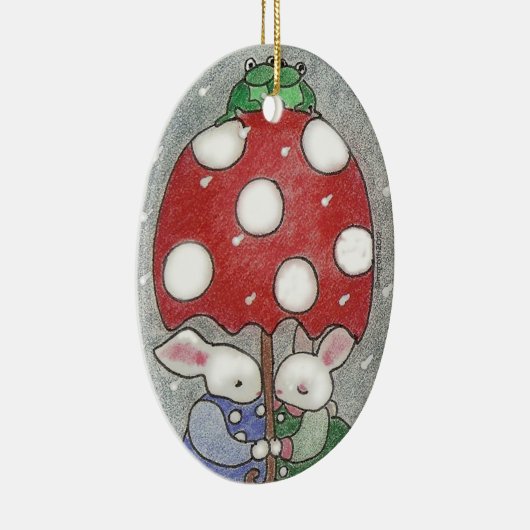 Rain Bunny Xmas Ornament (Rechts)