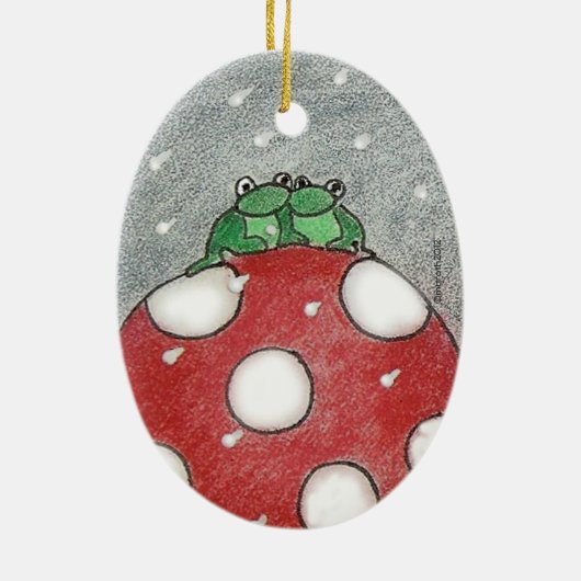 Rain Bunny Xmas Ornament (Hinten)