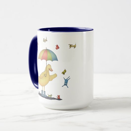 Rain Cats and Hogs Tasse (Vorderseite Links)