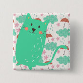 Rain Cats Button (Vorderseite)