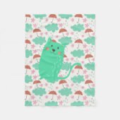 Rain Cats Fleecedecke (Vorderseite)
