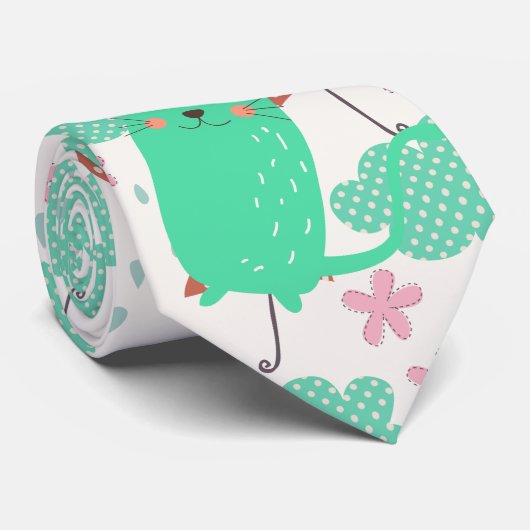 Rain Cats Krawatte (Gerollt)