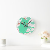 Rain Cats Runde Wanduhr (Zuhause)