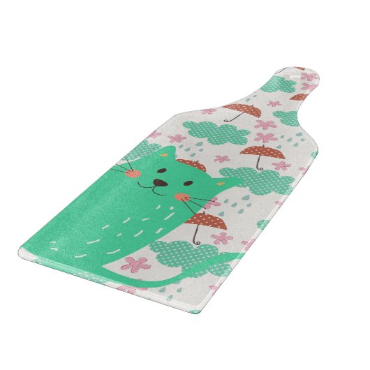Rain Cats Schneidebrett (Ecke)
