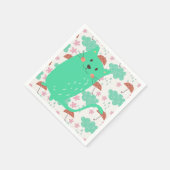 Rain Cats Serviette (Ecke)