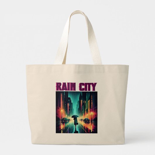 Rain City Jumbo Stoffbeutel (Rückseite)