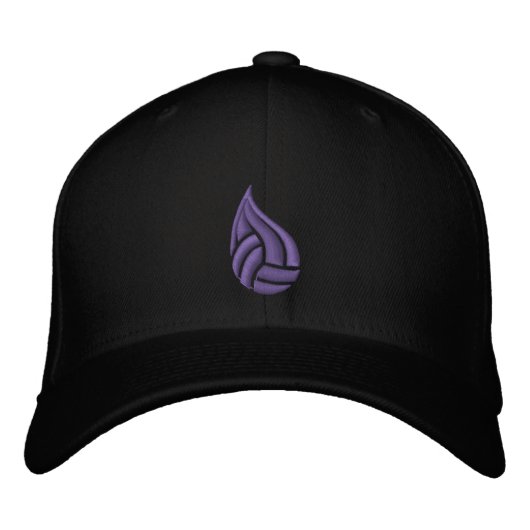 Rain City Logo Hat (Lila Logo) Bestickte Kappe (Vorderseite)