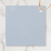 Rain Cloud Boy Baby Dusche Danke Geschenkanhänger (Rückseite)