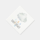 Rain Cloud Boy Baby Dusche Serviette (Ecke)