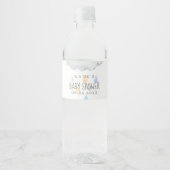 Rain Cloud Boy Baby Dusche Wasser Flasche Etikett (Vorderseite)