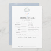 Rain Cloud Boy Baby Vorhersagen & Advice Card Hinweiskarte (Vorne/Hinten)