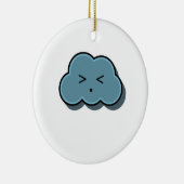 Rain Cloud Finds Relief Keramik Ornament (Rechts)