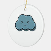 Rain Cloud Finds Relief Keramik Ornament (Links)