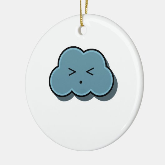 Rain Cloud Finds Relief Keramik Ornament (Links)