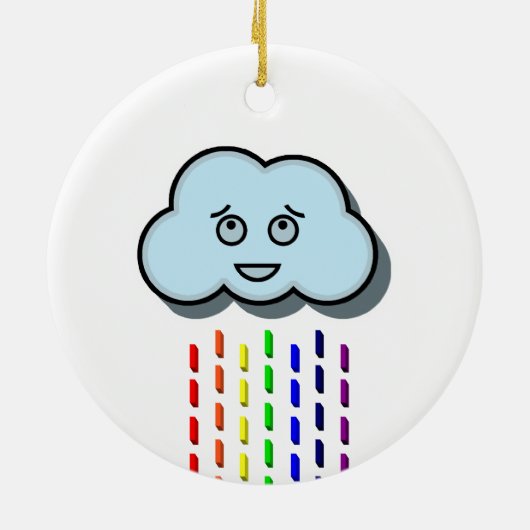 Rain Cloud Finds Relief Keramik Ornament (Hinten)