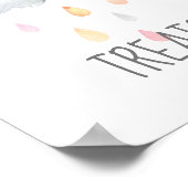 Rain Cloud Girl Baby Duschvorrichtung Leckereien s Poster (Ecke)