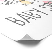 Rain Cloud Girl Baby Sprinkle Willkommenspender Poster (Ecke)