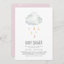 Rain Cloud Girl Babydusche