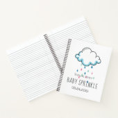 Rain Cloud Girl Geschenkliste Notizblock (Innenseite)