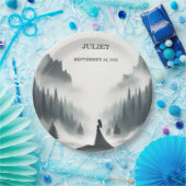 Rain Cloud Smoky Mountain Brautparty Pappteller (Party)