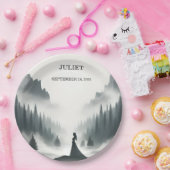 Rain Cloud Smoky Mountain Brautparty Pappteller (Party)